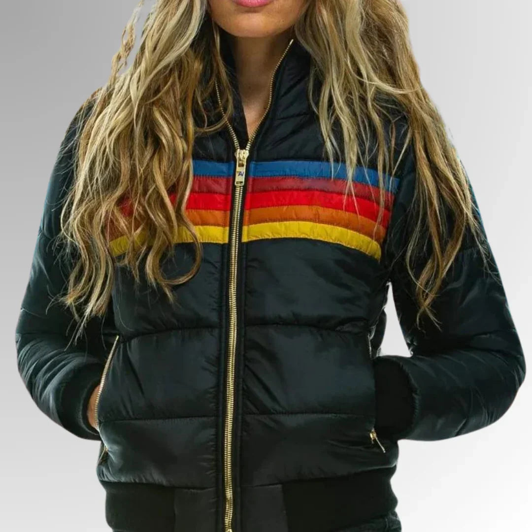 Sierra™ | Women’s Retro Striped Puffer Jacket