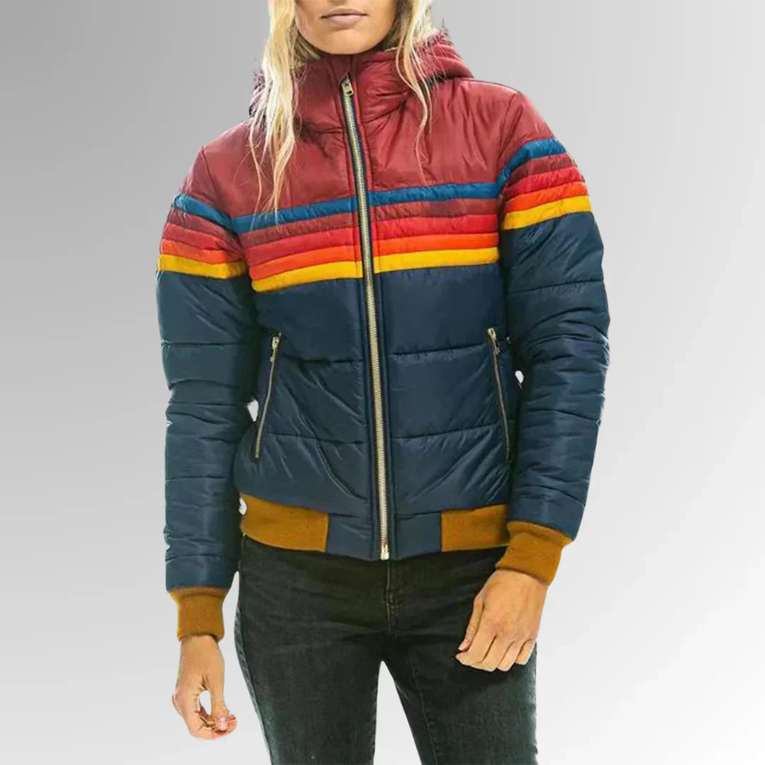 Sierra™ | Women’s Retro Striped Puffer Jacket